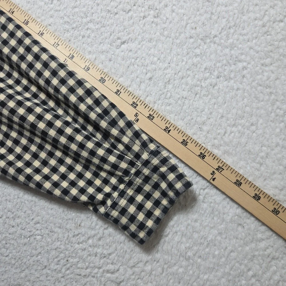 Vtg 90s Polo Ralph Lauren 4XLT Mens Gingham Plaid Button Up Flannel Shirt